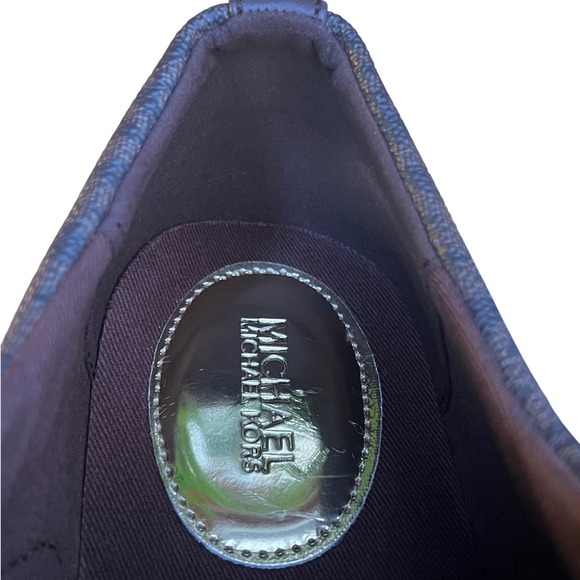 Michael Kors Womens Brown Monogram Logo Low Top Sneakers Shoes 8.5M 001201 - Picture 11 of 16